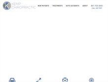 Tablet Screenshot of kempchiropracticutah.com